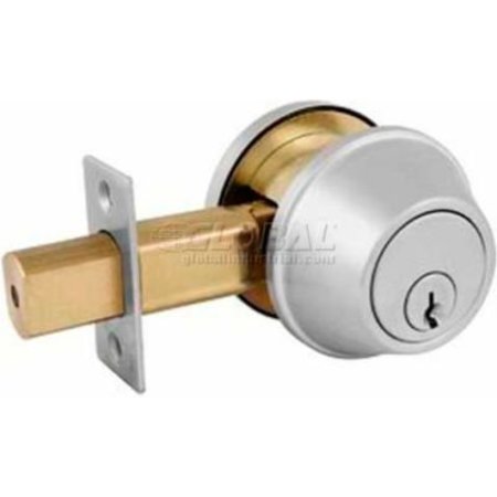 MASTER LOCK Master Lock Commercial Single Cylindrical Deadbolt, Brushed Chrome DSC0632DKA4